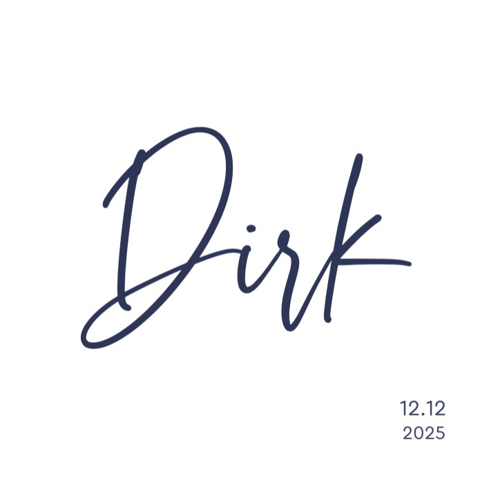 Klassiek geboortekaartje Dirk