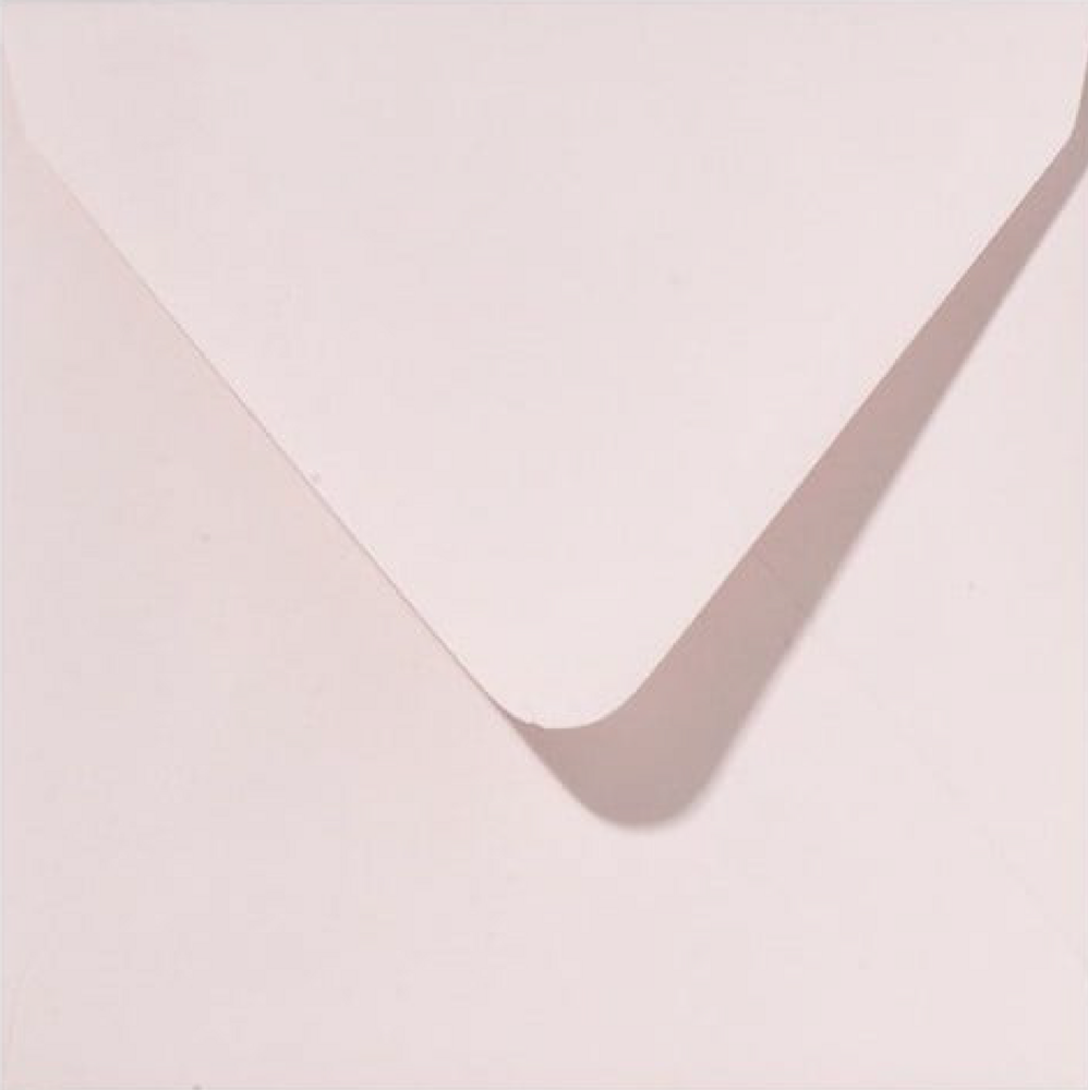 Envelop licht oudroze 14x14 cm