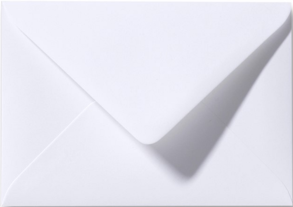 Envelop wit 11,4x16,2 cm