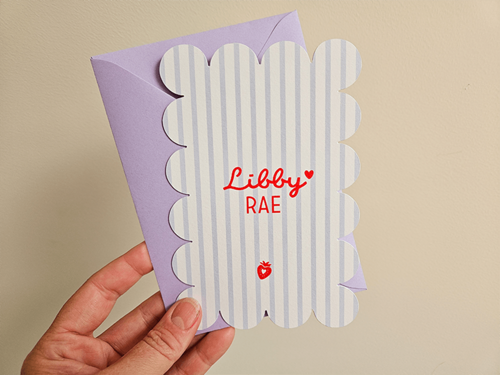 Geboortekaartje meisje kleurrijk aardbei Libby-2
