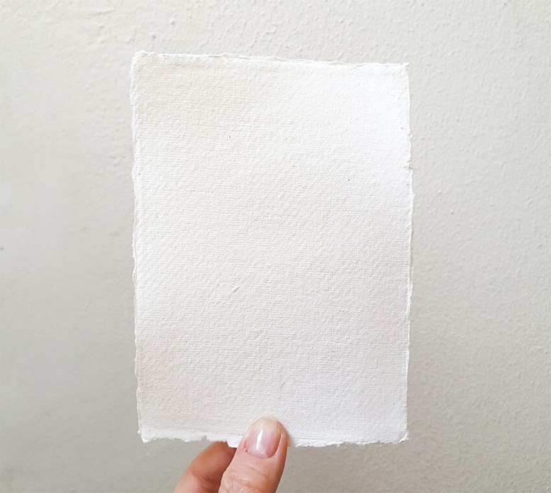 Sample • Khadi geschept papier Blanco