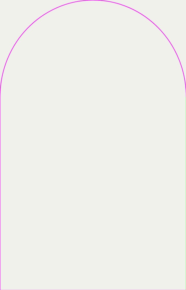 Klassiek kaartje met boogvorm Cas