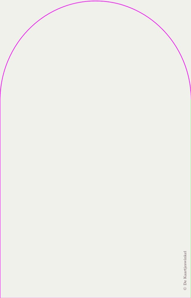 Klassiek kaartje met boogvorm Cas