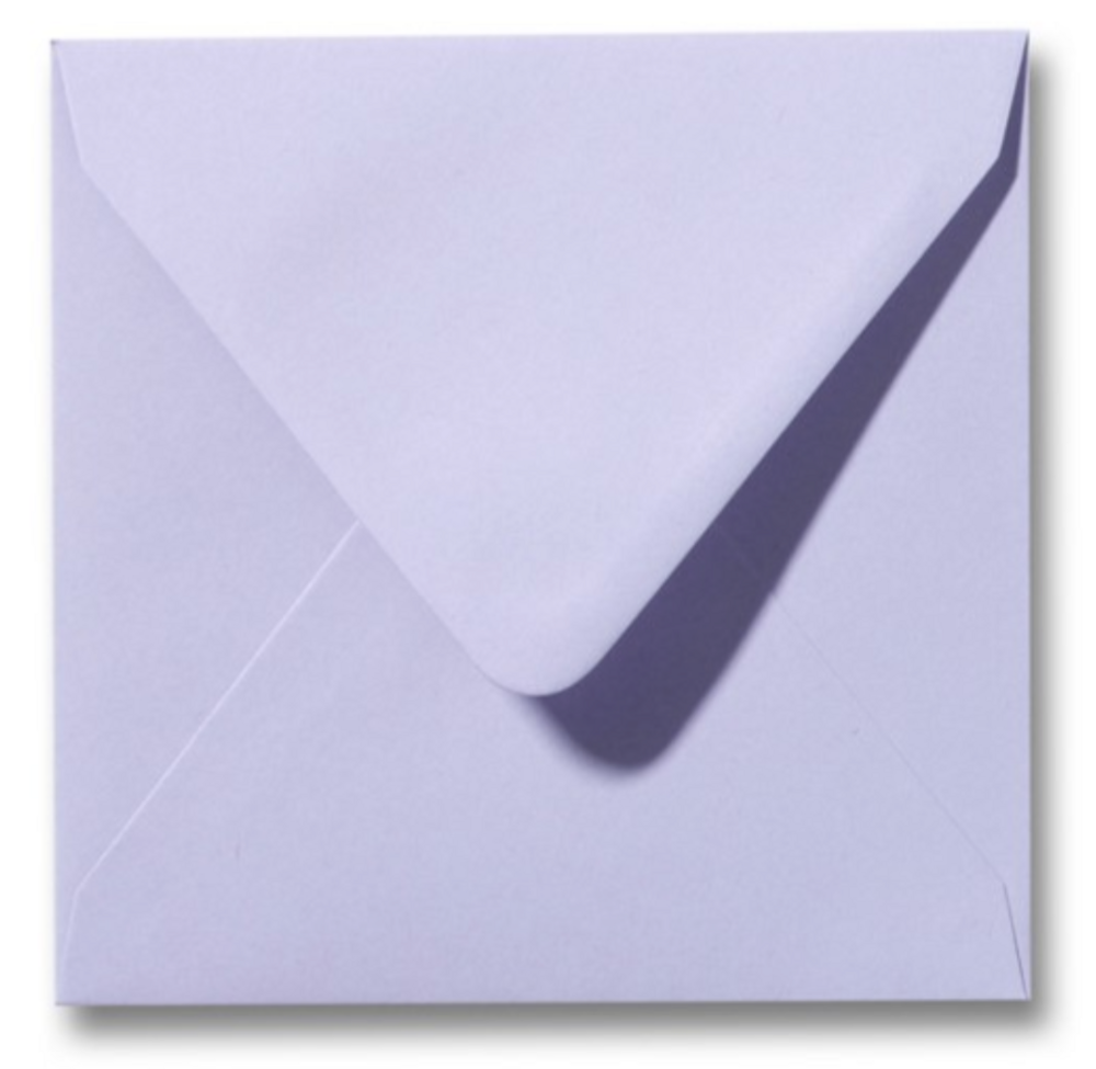 Envelop lavendel 14x14 cm