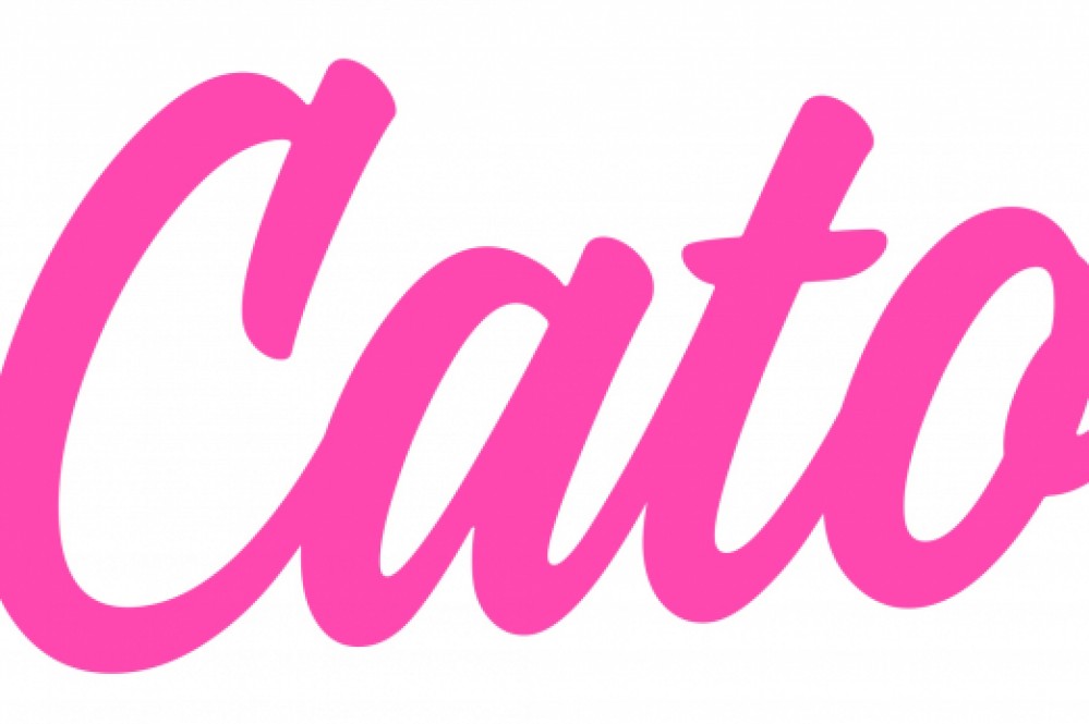 Typografisch letterpress geboortekaartje Cato