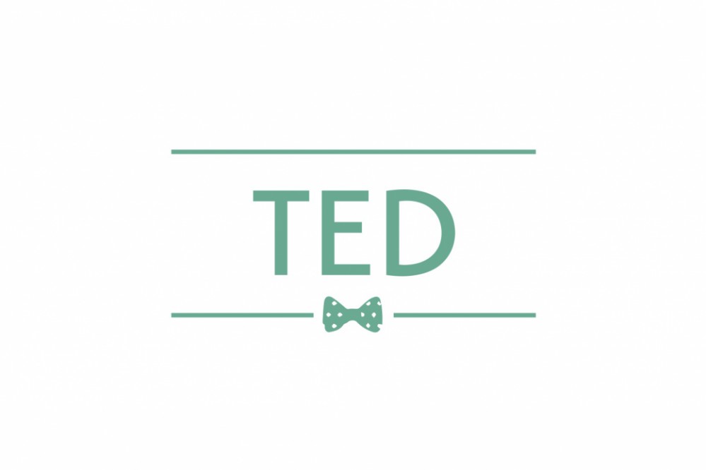Letterpress geboortekaartje Ted