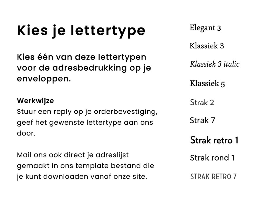 Bedrukking flap envelop - zwart