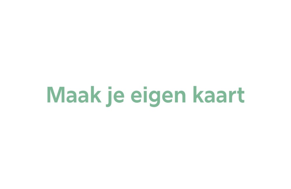 Maak zelf je kaartje op 17,5x11 enkel