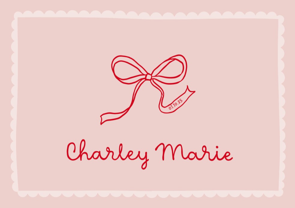 KLassiek geboortekaartje Charley