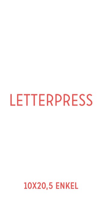 Letterpress | 10x20,5 cm