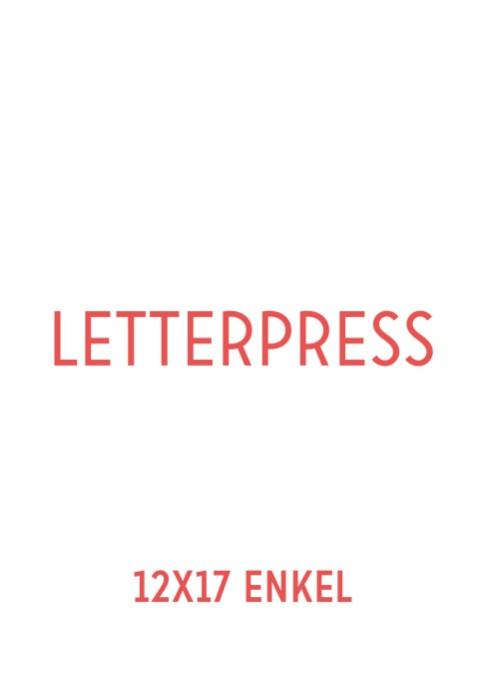 Letterpress | 12x17 cm