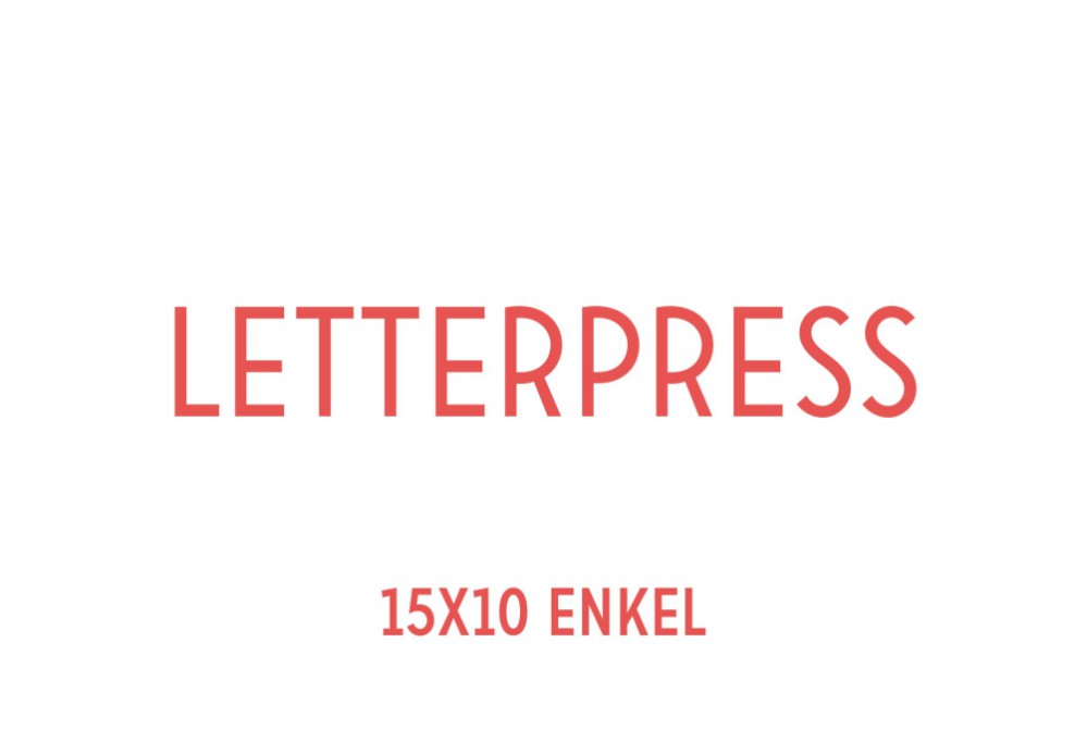 Letterpress | 15x10 cm