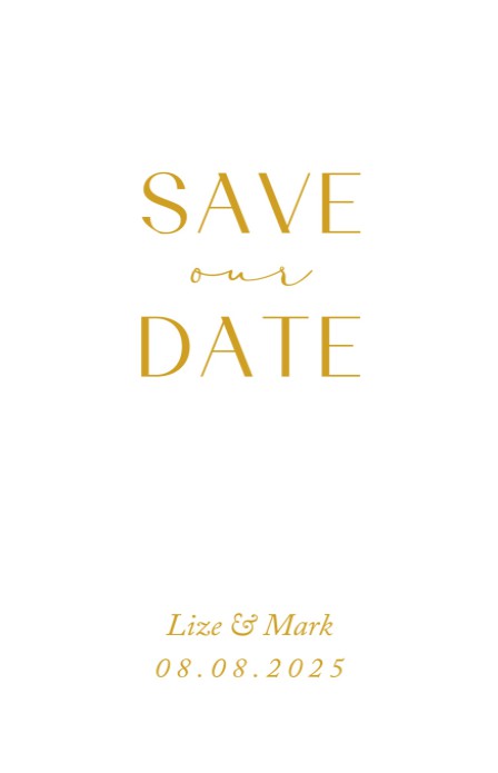 Kalkpapier Save the date