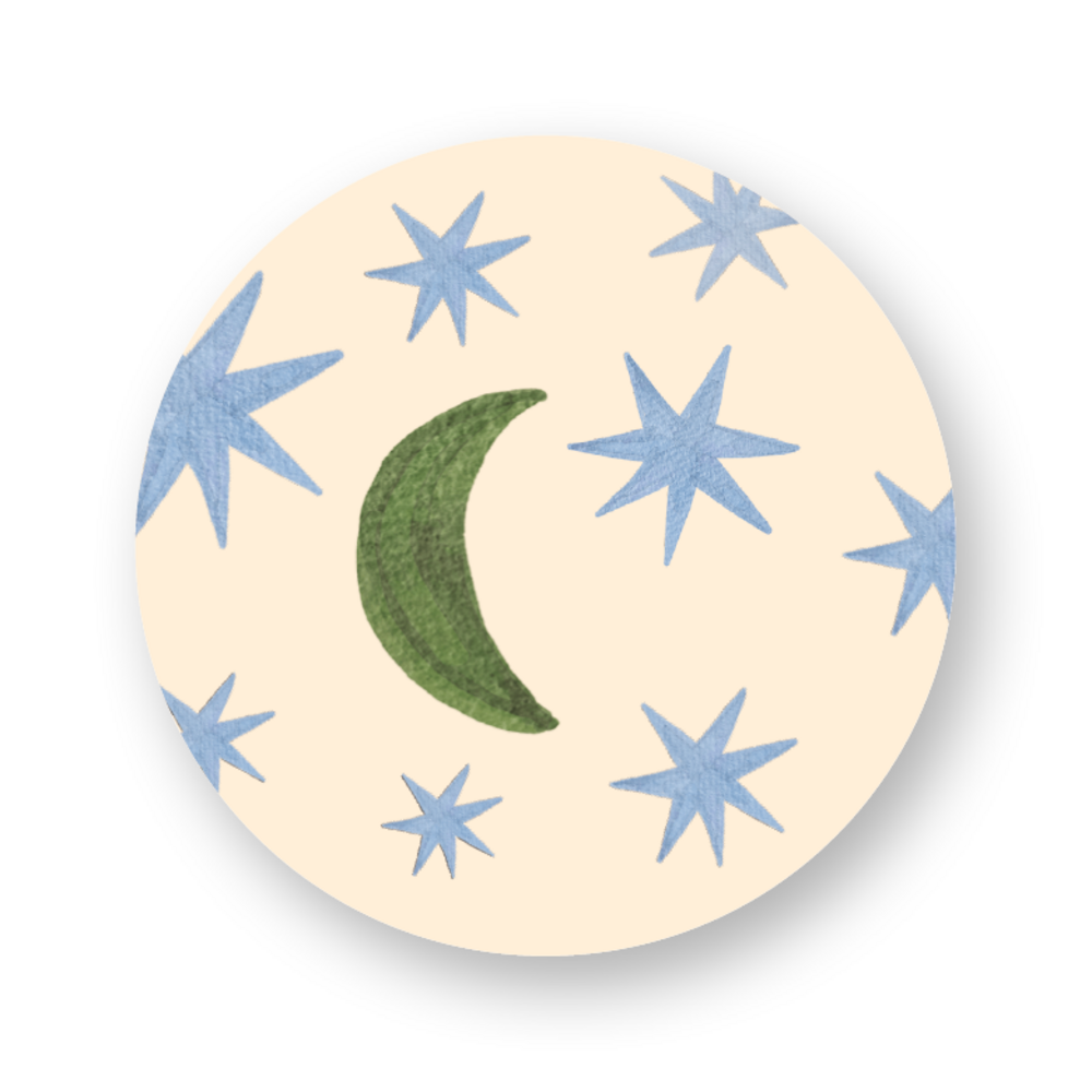 Sticker maan en sterren