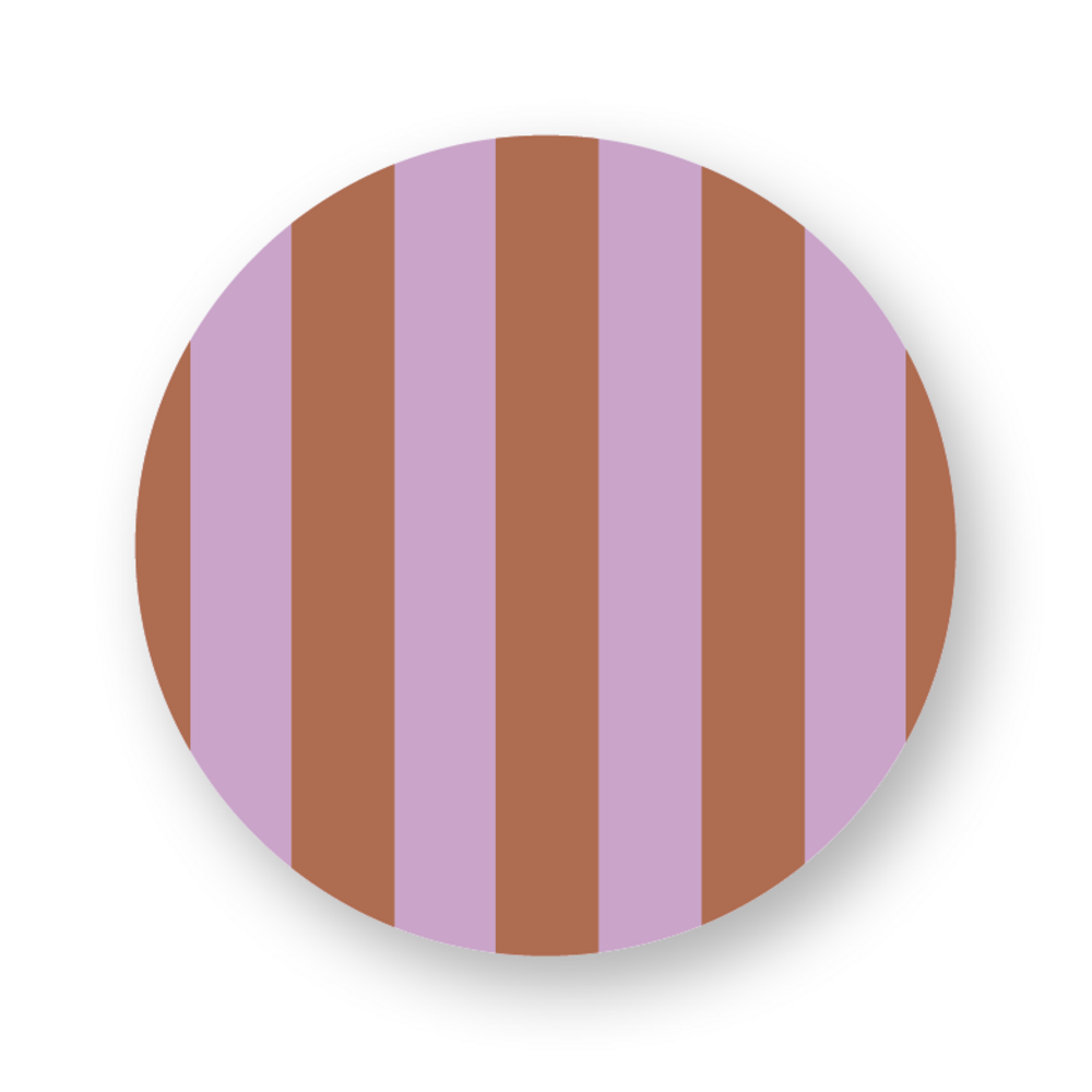 Sticker strepen bruin-lila