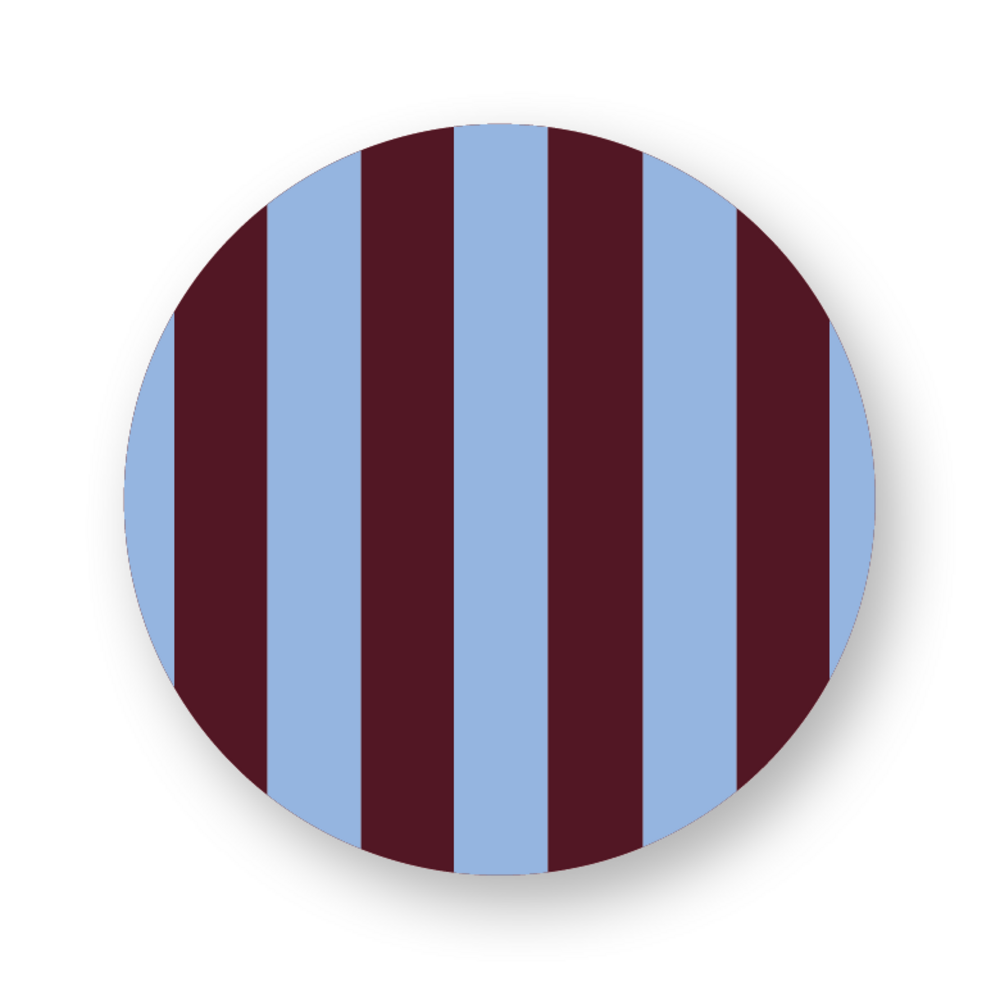 Sticker strepen blauw-bordeaux rood