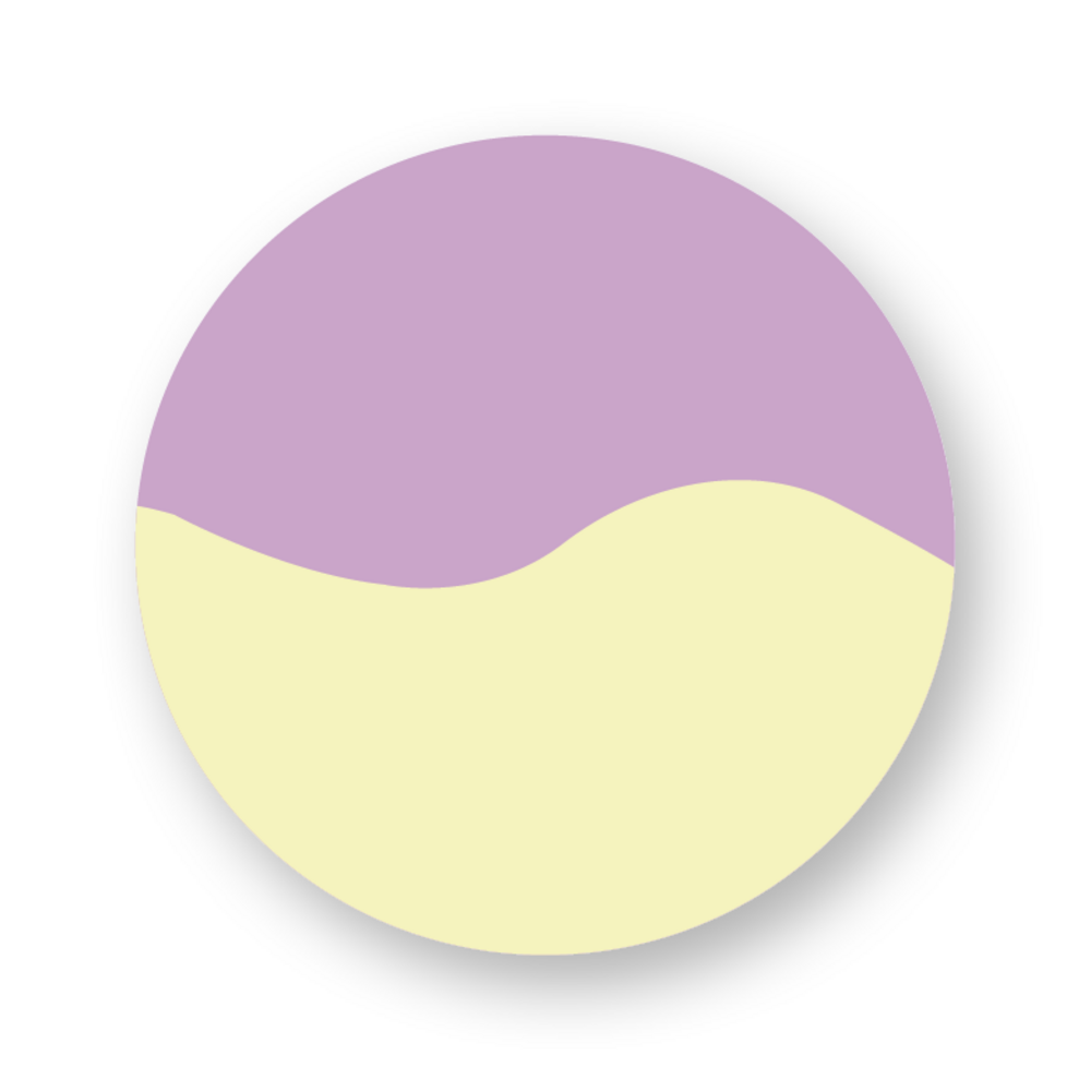 Sticker golvende vorm