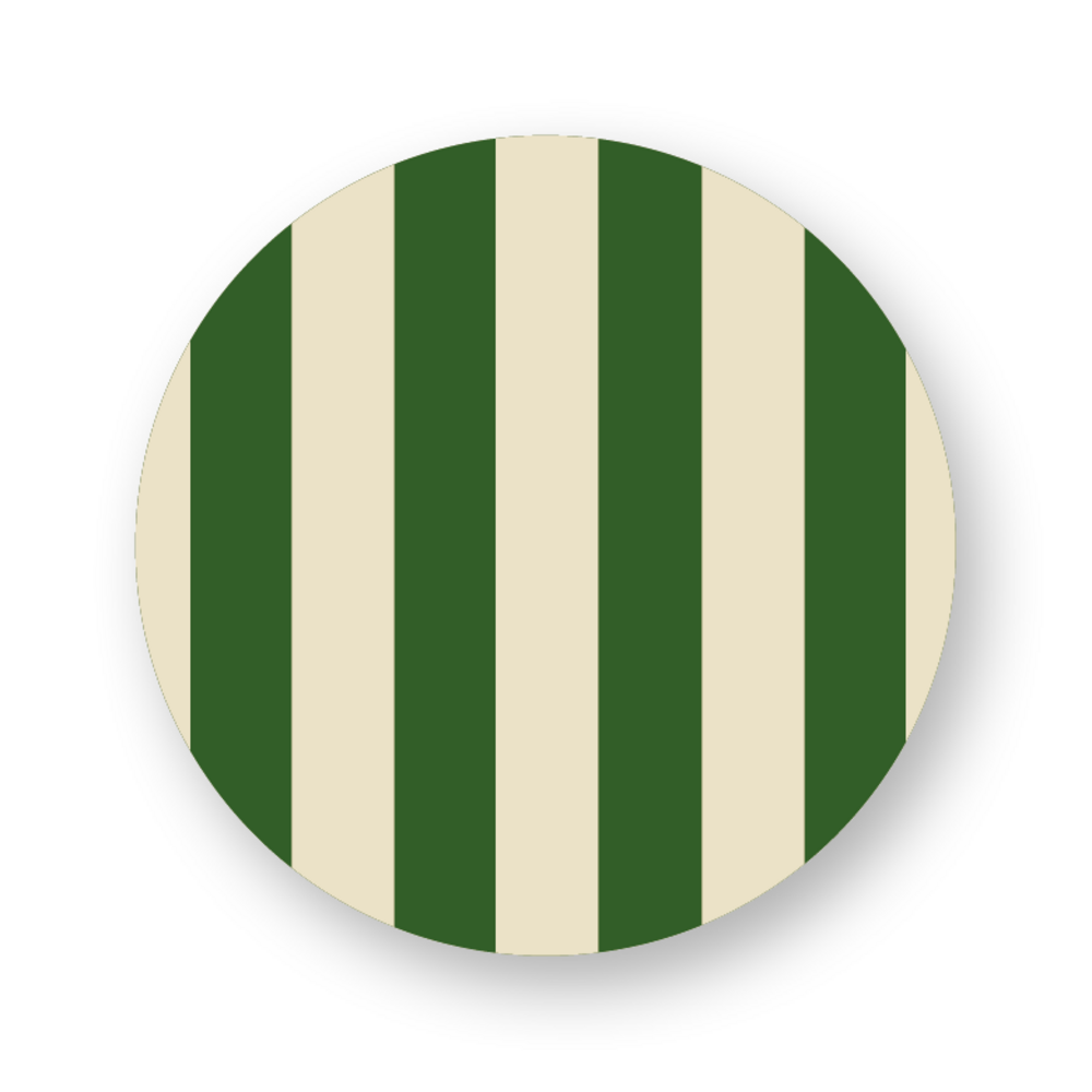 Sticker strepen groen-ivoor