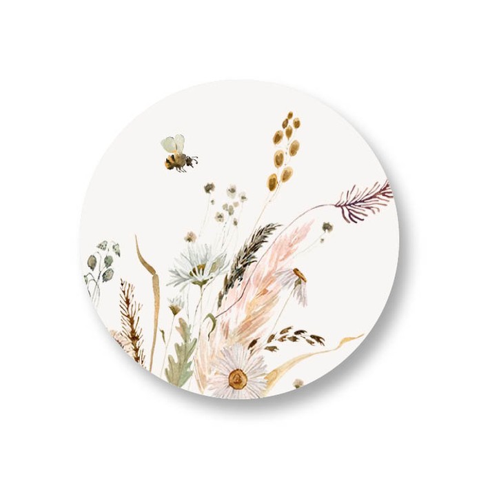 Sticker Boho met bloemen
