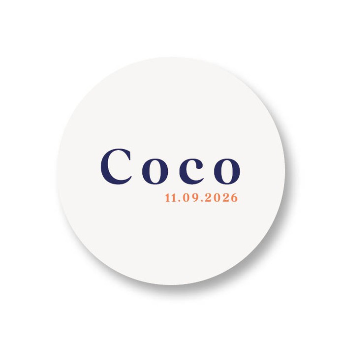 Sticker met naam
