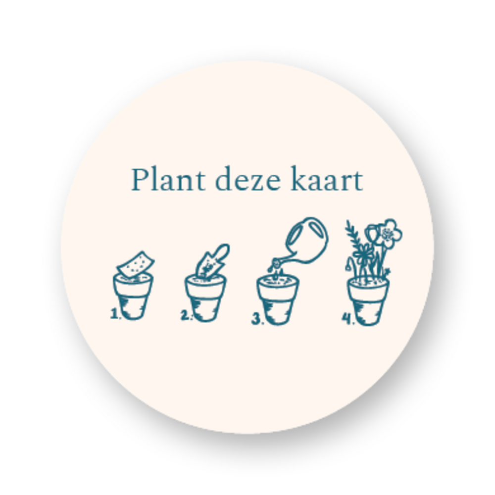 Sticker - Plant deze kaart