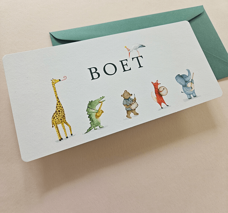 Neutrale geboortekaartjes